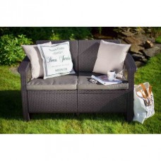 KETER. Canapea cu 2 locuri maro Corfu Love Seat..